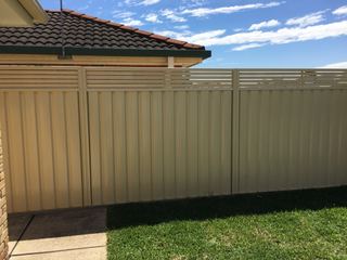 Colorbond with slat inserts