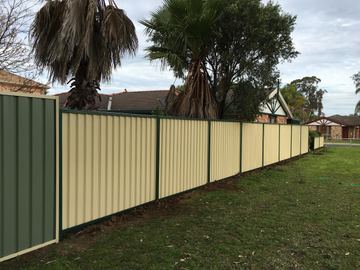 Supply and Installation of Colorbond Fencing 50m or more x 2.4m High Servicing
