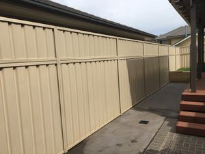 Cream Fence Extension