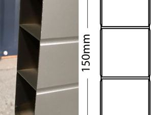 Aluminium sleeper retaining walls