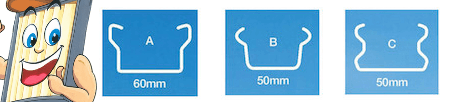 Fence post extension profile options: Lysaght, Slimline and Standard C-posts