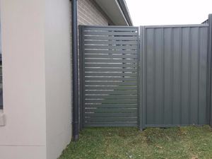 Slatted Single Gate