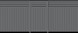 Colorbond Gate with Louvre Topper