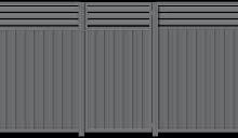 Colorbond Gate with Louvre Topper