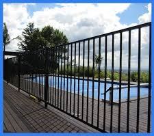 Flat top aluminium pool fence panel