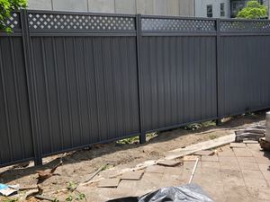 Colorbond Lattice Top Fencing