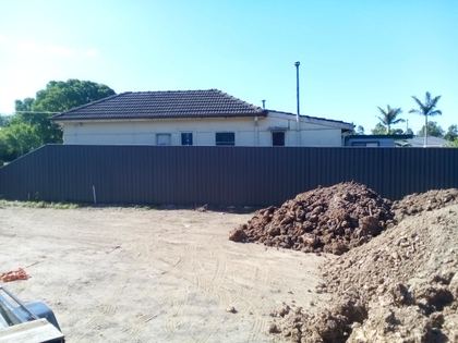 Colorbond fence, Slate Grey, Westmead