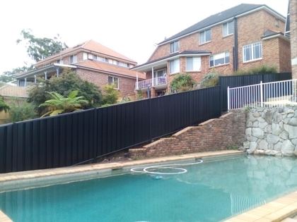 Colorbond fence in Castle Hill