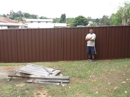 Colorbond fencing, St Marys