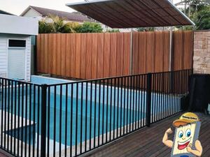 Aluminium flat top fencing