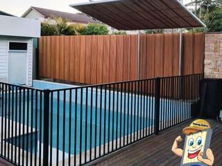 Aluminium flat top fencing