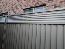 Colorbond Fence Extension with Louvre 300mm High