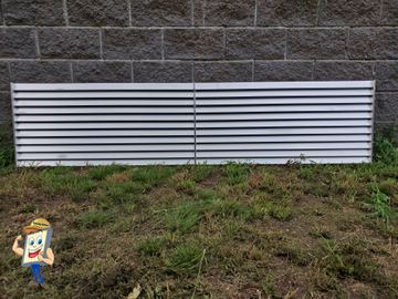 Louvre Colorbond Fence Insert 250mm or 550mm
