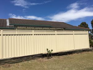 Colorbond Fence with Slat Insert Extensions