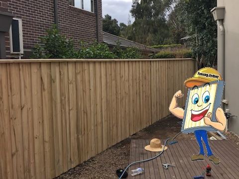 Lap and cap timber fence for comparison