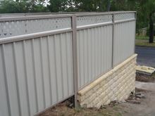 Colorbond Fence Panel with 300mm LATTICE Inserts