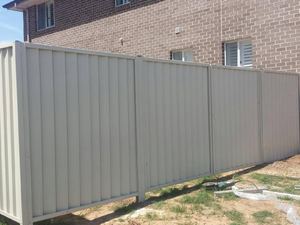 Colorbond fence, Moss Vale Sand, New Style profile, Liverpool