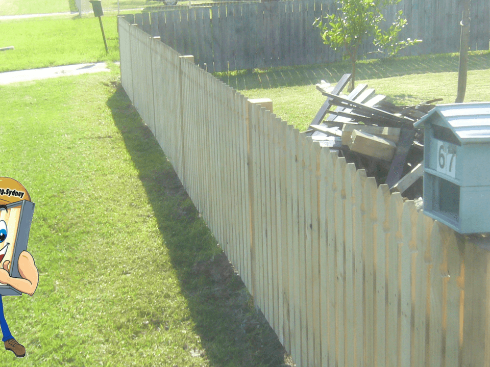 Timber lattice fencing