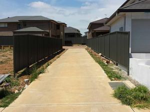 Colorbond fence, Slate Grey, Kellyville