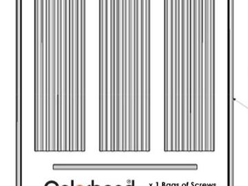 Elevation drawing of a Colorbond fence sheet profile