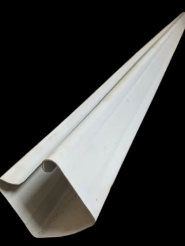 A long cream folded C-channel post is shown diagonally against a white background.